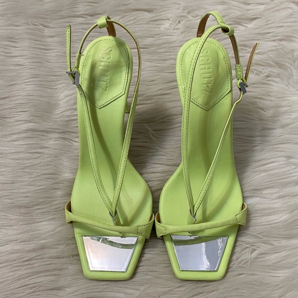 New Schutz Vikki Leather Ankle Wrap Thong Dress Sandals - Picture 13 of 16